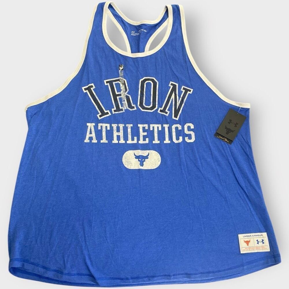Under Armour Project Rock Iron Athletics Bull Tank Mens size XXL New with Tags